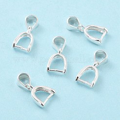 925 Sterling Silver Ice Pick Pinch Bails&nbsp;STER-Z001-121S-03