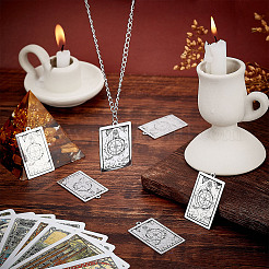 10Pcs 201 Stainless Steel Pendants&nbsp;STAS-DC0011-11