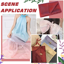 Polyester Organza Fabrics&nbsp;DIY-WH0622-114B