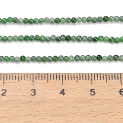 天然ミャンマー産翡翠/ビルマ翡翠ビーズ連売り  スムーズなラウンド  2mm  穴：0.5mm  約176~179個/連  15~15.47''（38.1~39.3センチメートル）&nbsp;G-A322-A02-2mm
