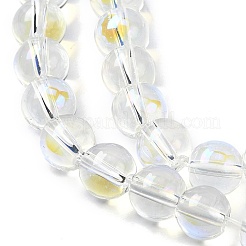 Electroplate Glass Beads Strands&nbsp;EGLA-Q062-8mm-A08