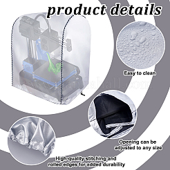 プリンター用家具用オックスフォード布製ダストカバー  銀  500x500x550mm&nbsp;AJEW-WH0248-640A