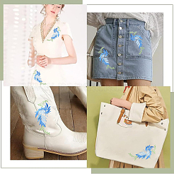 Thread Embroidery Flower Cloth Patches&nbsp;PATC-WH20010-02A