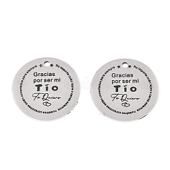 Non-Tarnish 201 Stainless Steel Pendants&nbsp;LS-STAS-T064-38P-19