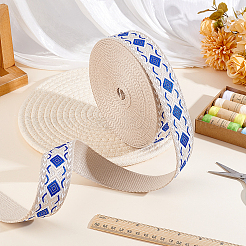 10Yards Vintage Jacquard Polyester Ribbon&nbsp;OCOR-ME0001-79A