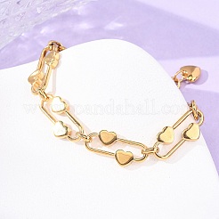 304 Stainless Steel Chain Bracelets&nbsp;BJEW-P379-01G