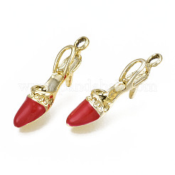 Rack Plating Alloy Enamel Pendant Rhinestone Settings&nbsp;ENAM-T011-133C