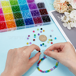 24 Colors Transparent Acrylic Beads&nbsp;TACR-PH0001-93B