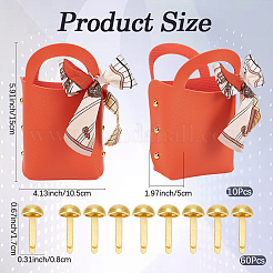 10 Bags PU Leather Wedding Candy Tote Boxes&nbsp;CON-CL0001-20B