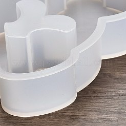 Diyのシリコーンキャンドル型  シルエットキャンドル作り用  クマ  11.4x9x2.6cm&nbsp;LS-SIMO-H018-06F