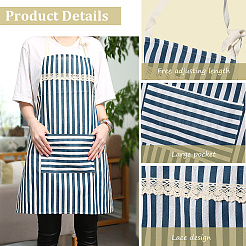 Stripe Cotton Sleeveless Apron&nbsp;AJEW-WH20072-17