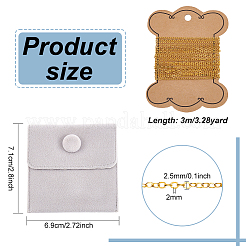 3M Brass Flat Oval Cable Chains&nbsp;DIY-HY0001-71