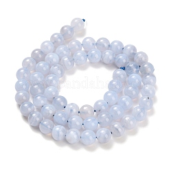 Natural Blue Lace Agate Beads Strands&nbsp;G-L634-B02-6mm