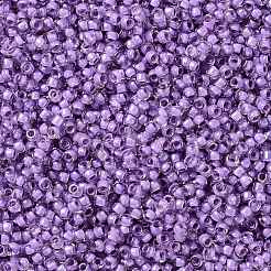 TOHOラウンドシードビーズ  日本製シードビーズ  （薄紫の裏地付きクリスタル943)個  15/0  1.5mm  穴：0.7mm  約15000個/50g&nbsp;SEED-XTR15-0943