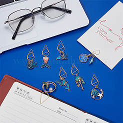 8Pcs Metal Paper Clips&nbsp;AJEW-OC00034