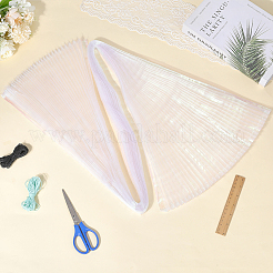 Polyester Mermaids Pleated Fabric&nbsp;DIY-WH20002-673