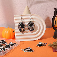 12Pcs Vampire Bat Shaped Alloy Enamel Pendants&nbsp;ENAM-CA0001-87B