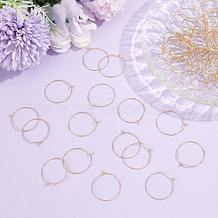 100Pcs 304 Stainless Steel Hoop Earring Findings&nbsp;STAS-BBC0009-65