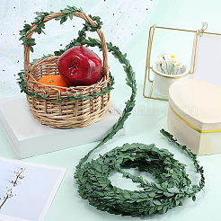 1Pc Plastic & Iron Wire Simulation Green Plant&nbsp;AJEW-SP0003-88