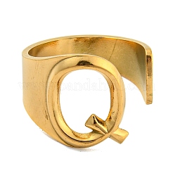 PVD Vacuum Plating 201 Stainless Steel Cuff Rings&nbsp;RJEW-Z032-01G-Q