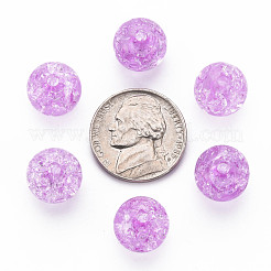 Transparent Crackle Acrylic Beads&nbsp;MACR-S373-66A-N06