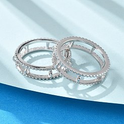 Original Design 925 Sterling Silver Loop Ring Settings&nbsp;FIND-Z078-01P