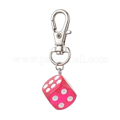 Resin Dice Pendant Decorations&nbsp;HJEW-JM04190