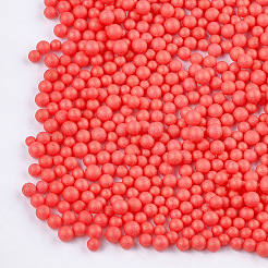 小さなクラフトフォームボール  ラウンド  DIYの結婚式の休日の工芸品を作るために  レッド  2.5~3.5mm&nbsp;KY-T007-08G