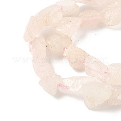 生の粗い天然のクォーツビーズ連売り  ナゲット  7~12x4~10x3~8mm  穴：1mm  約46~52個/連  15.35~15.94''（39~40.5センチメートル）&nbsp;G-M453-C03