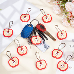 30Pcs PVC Anti-Lost Key Sleeve Pendant Decorations&nbsp;HJEW-GO0001-06
