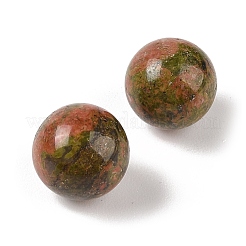 Natural Unakite No Hole Sphere Beads&nbsp;G-K353-04B-05