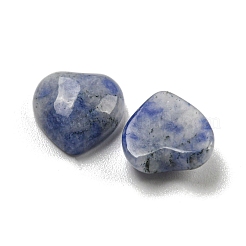 ナチュラルブルースポットジャスパーカボション  ハート  8x8x3.5mm&nbsp;G-H309-01-05
