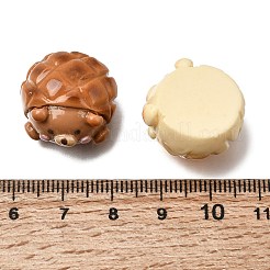 かわいい不透明樹脂製模造食品カボション  クマのパイナップルパン  ミックスカラー  13.5x19x21mm&nbsp;RESI-Z055-02