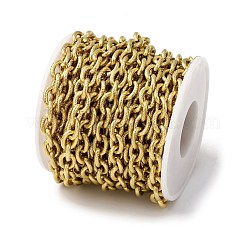 304 Stainless Steel Textured Cable Chains&nbsp;CHS-K023-06G