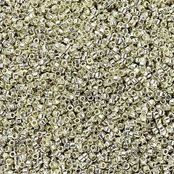 MIYUKIデリカビーズ  シリンダー  日本製シードビーズ  11/0  (db1831) デュラコート亜鉛メッキシルバー  1.3x1.6mm  穴：0.8mm  約2000個/10g&nbsp;X-SEED-J020-DB1831
