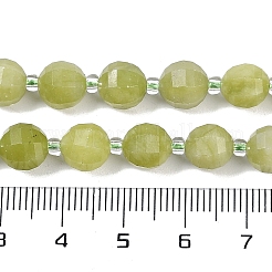 天然な中国のヒスイのビーズ連売り  多面カット  ランタン  シードビーズで  8mm  穴：0.9mm  約38~41個/連  15.31''~15.51''（38.9~39.4センチメートル）&nbsp;G-G182-B39-03