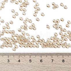 MIYUKIラウンドロカイユビーズ  日本製シードビーズ  8/0  （rr2439)ライトスモーキートパーズゴールド光沢  3mm  穴：1mm  約19000~20500個/ポンド&nbsp;SEED-G008-RR2439
