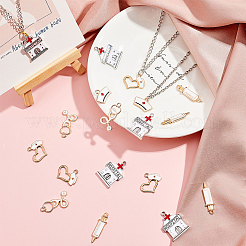Alloy Enamel Pendants&nbsp;ENAM-SC0001-21