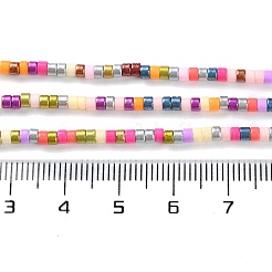 手作りランプワークビーズ連売り  ディスクビーズ  カラフル  2.5x2mm  穴：1mm  約224個/連  15.55インチ（39.5cm）&nbsp;LAMP-L078-008K
