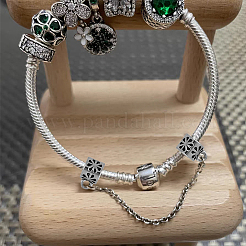8Pcs 4 Styles Zinc Alloy European Beads&nbsp;FIND-FH0005-68