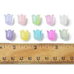 9 Colors Transparent Acrylic Beads Caps&nbsp;OACR-FS0001-72