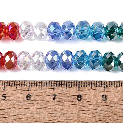 Electroplate Transparent Glass Beads Strands&nbsp;EGLA-N022-16A-A02