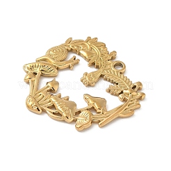 304 Stainless Steel Pendants&nbsp;STAS-S186-10G