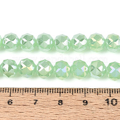 AB Color Plated Imitation Jade Glass Round Beads Strands&nbsp;EGLA-T029-8mm-12J-02