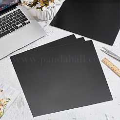 塩ビシート  正方形  ブラック  300x300x0.1mm&nbsp;DIY-WH0578-61
