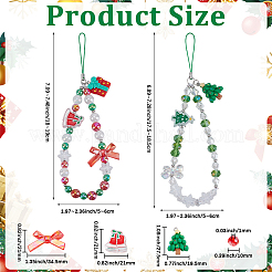 Christmas Theme DIY Mobile Strap Making Kits&nbsp;DIY-SC0033-27