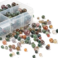 340Pcs 4 Style Natural Indian Agate Beads&nbsp;G-LS0001-46