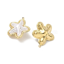 304 Stainless Steel with ABS Plastic Pearl Pendants&nbsp;STAS-G371-01G-01