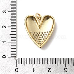 Brass Micro Pave Cubic Zirconia Pendants&nbsp;KK-H519-10G