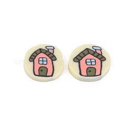 Handmade Polymer Clay Cabochons&nbsp;CLAY-N006-137